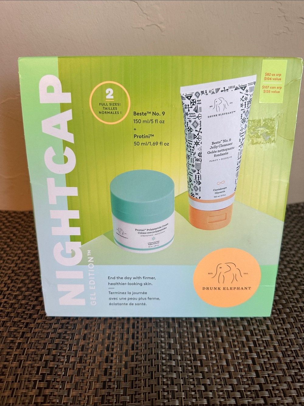 Drunk Elephant Nightcap Gel Edition - Beste No. 9 150ml/5 fl oz & Protini 50 ml